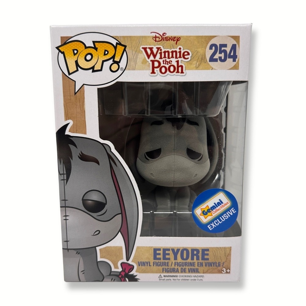 Funko Pop Eeyore #254 Winnie the Pooh Flocked Gemini Exclusive w/ Protector